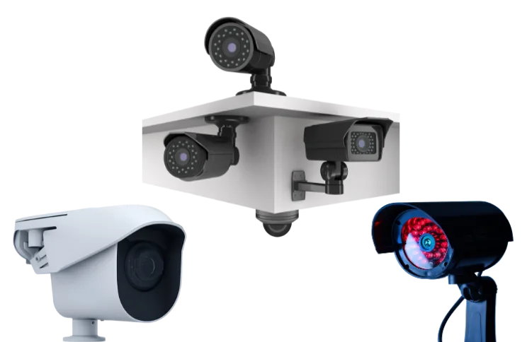 Security cameras set up for remote construction monitoring, part of cctv access for ofw services by jmg construction.