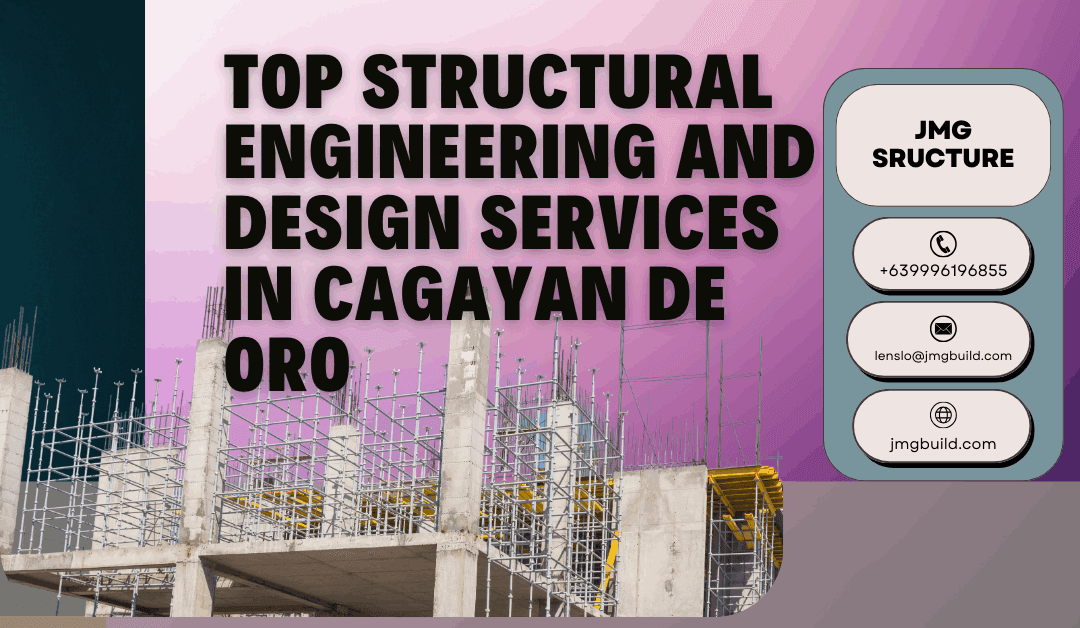 Construction site with scaffoldings and concrete pillars showcasing jmg structure’s top structural engineering and design services in cagayan de oro.