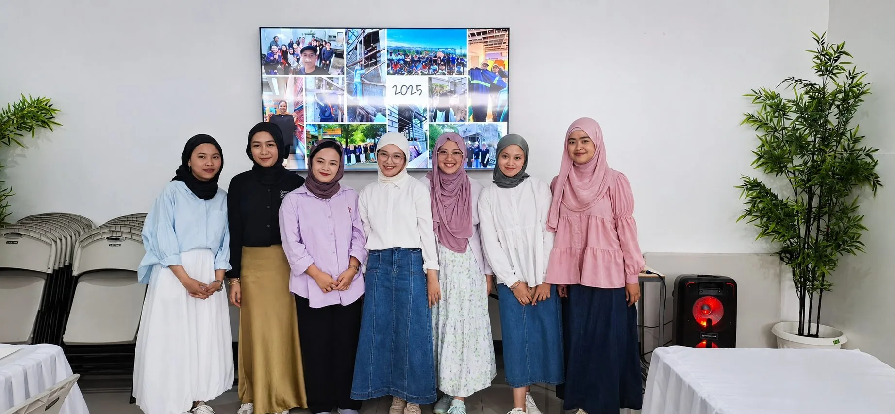 Civil engineering on-the-job training interns at jmg design & build during their 2025 program recognition day