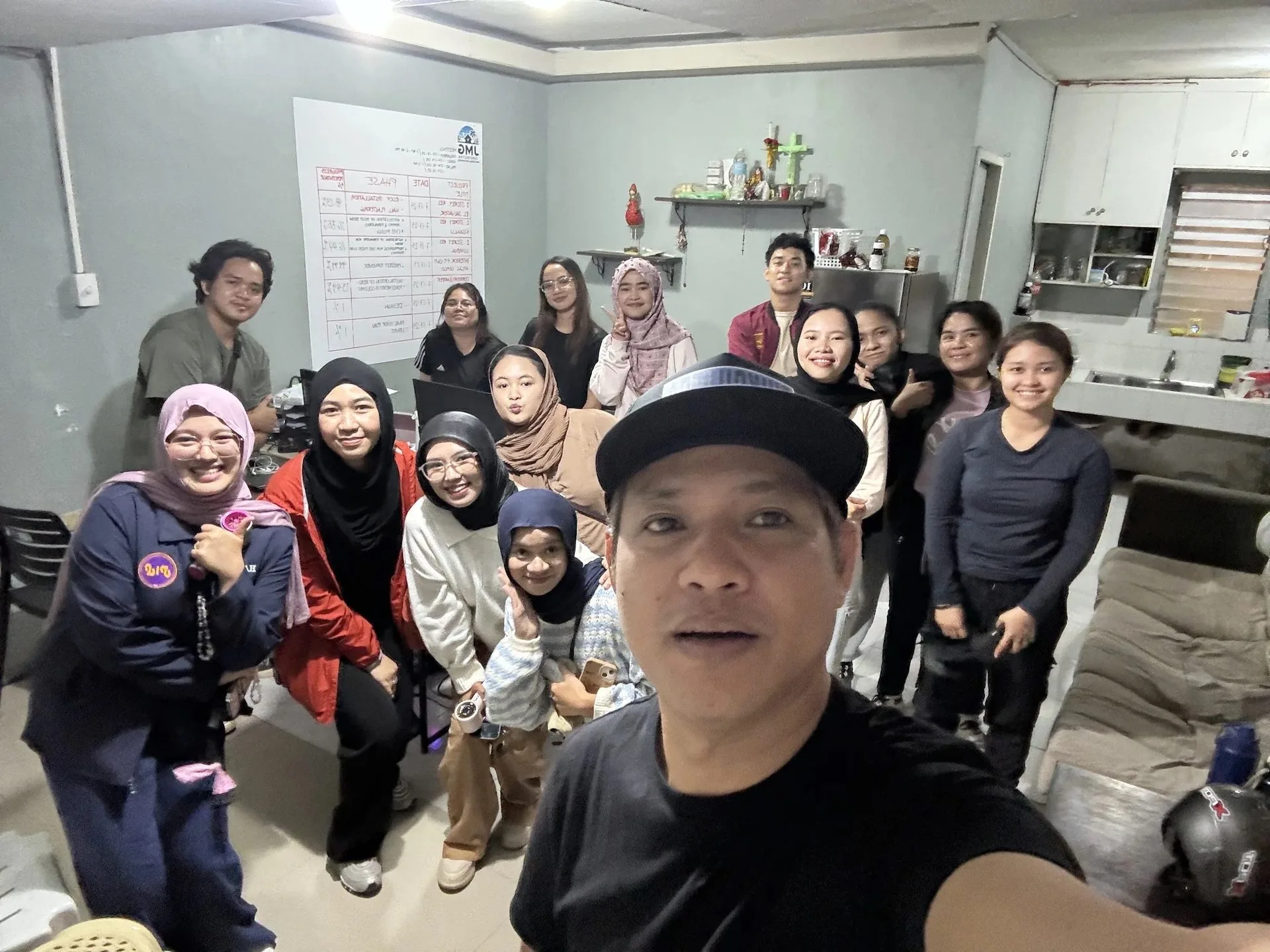 Jmg design & build team and interns gathered together on the internship program's final day, july 18, 2025