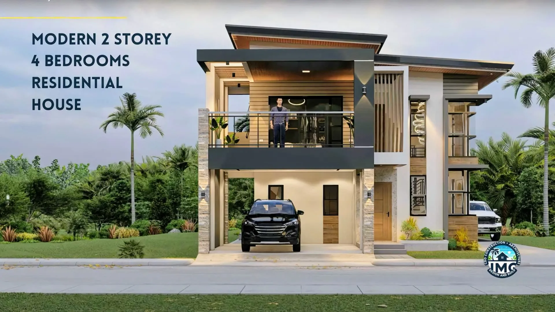 Modern 2-storey 4-bedroom residential house with carport, balcony, and contemporary design in cagayan de oro.