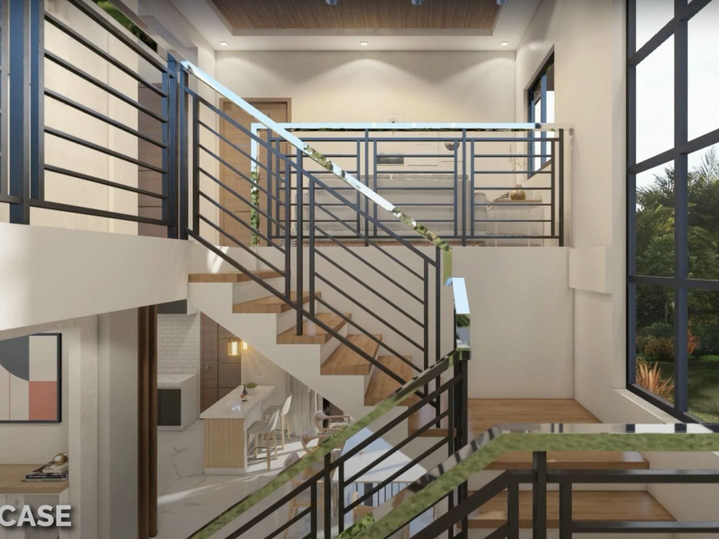 Stair case Modern 2-storey 4-bedroom house in cagayan de oro stair case