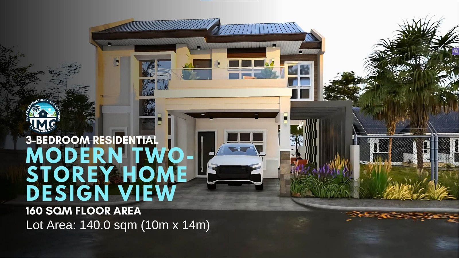 Functional modern two-storey house design cagayan de oro 4 Modern two-storey house design in cagayan de oro with carport and garden