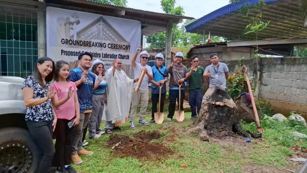 Free church groundbreaking