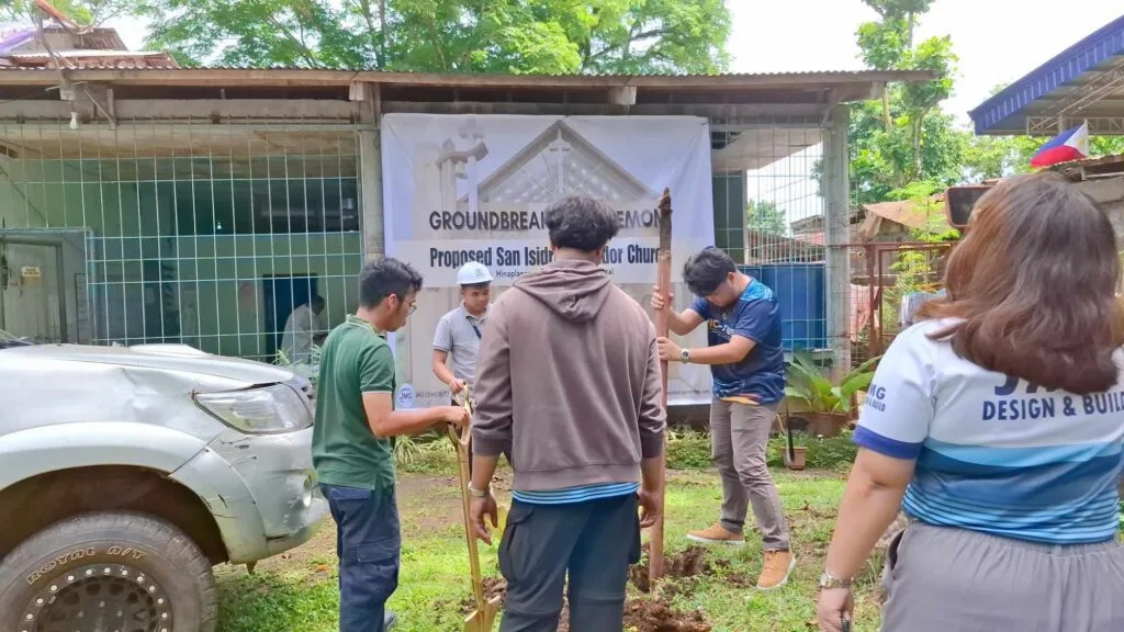 Free church groundbreaking