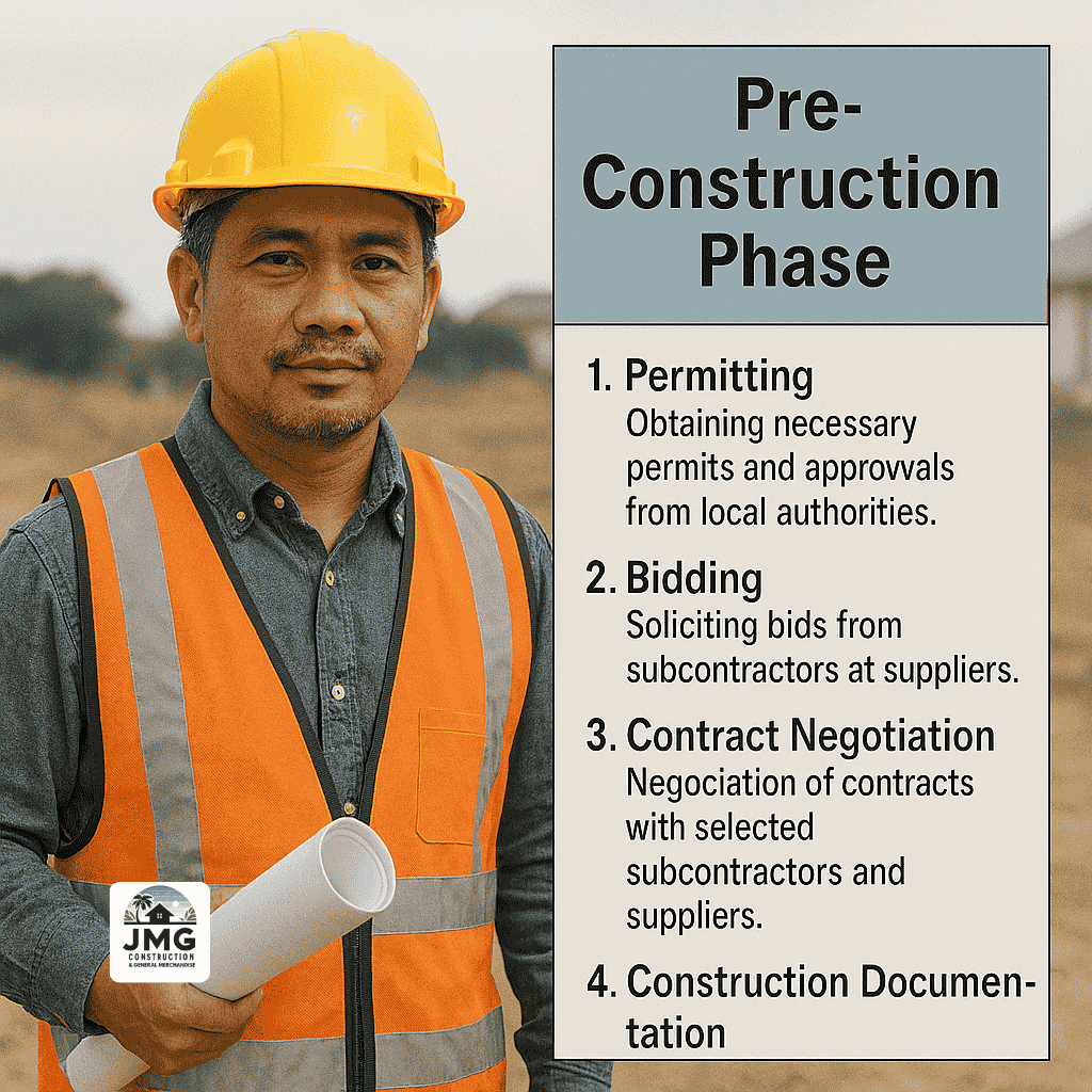 📝 pre-construction phase getting ready to build Filipino foreman holding blueprints during pre-construction phase in cagayan de oro