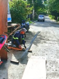 Lumbia residential construction update: roof beam installation for a premium two-storey house in cdo 7 Lumbia residential construction update