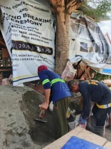 Lumbia residential construction update: roof beam installation for a premium two-storey house in cdo 12 Lumbia residential construction update
