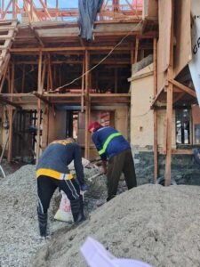 Lumbia residential construction update: roof beam installation for a premium two-storey house in cdo 10 Lumbia residential construction update