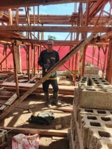 Lumbia residential construction update: roof beam installation for a premium two-storey house in cdo 11 Lumbia residential construction update