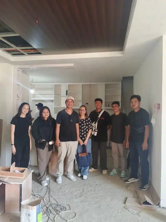 Project team site visit photo for Villanueva interior fit-out