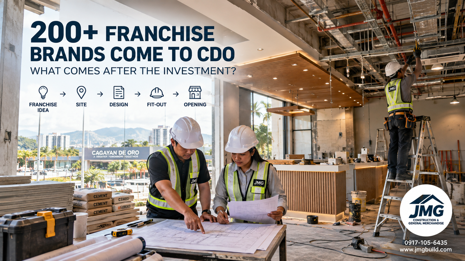 Franchise negosyo cagayan de oro commercial fit-out by jmg construction