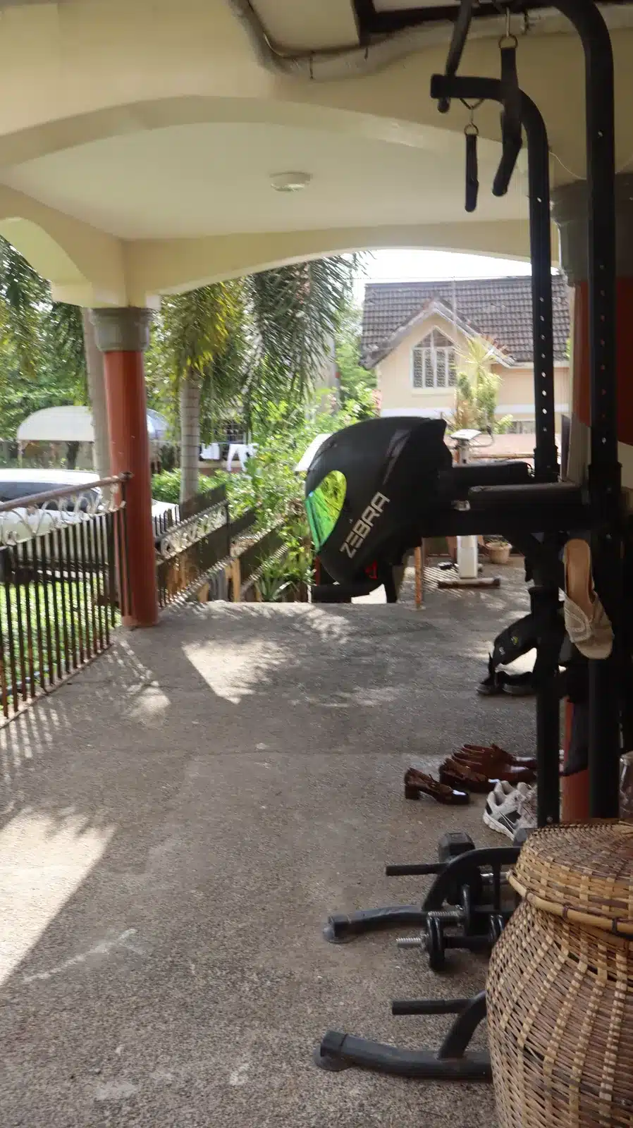 Property condition assessment & indicative value range: camella gran europa, lumbia, cagayan de oro 17 Carport and covered porch of a camella gran europa house in cagayan de oro, used for storage of exercise equipment